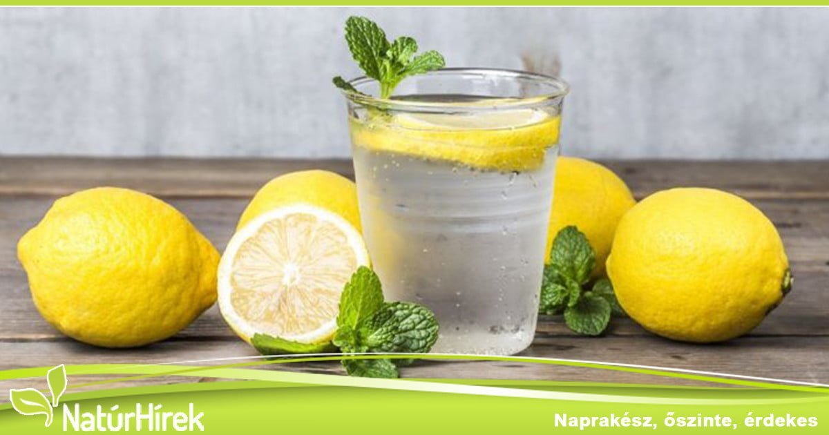 Dietetikus: nem jó a citromos víz
